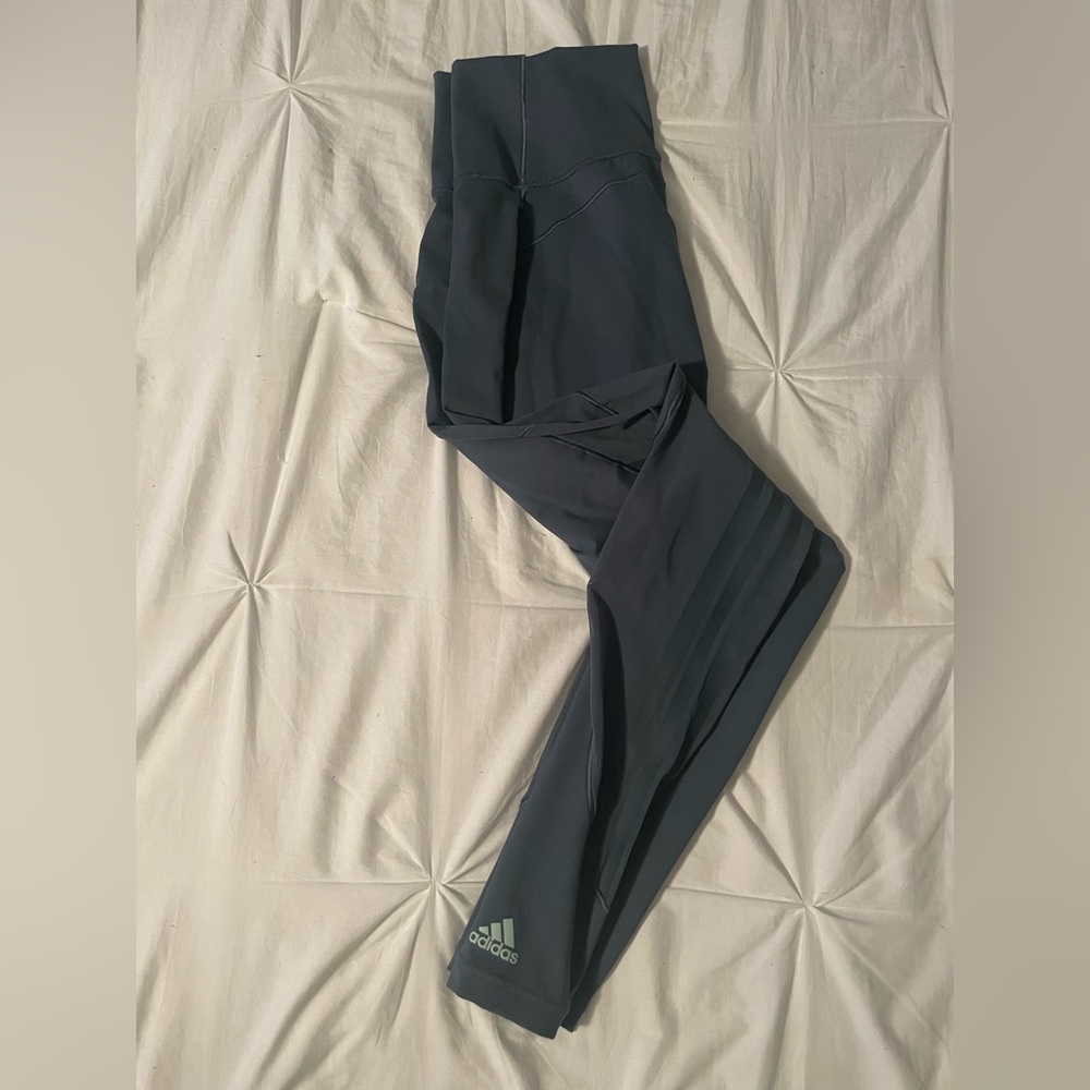 Navy blue Adidas leggings size M